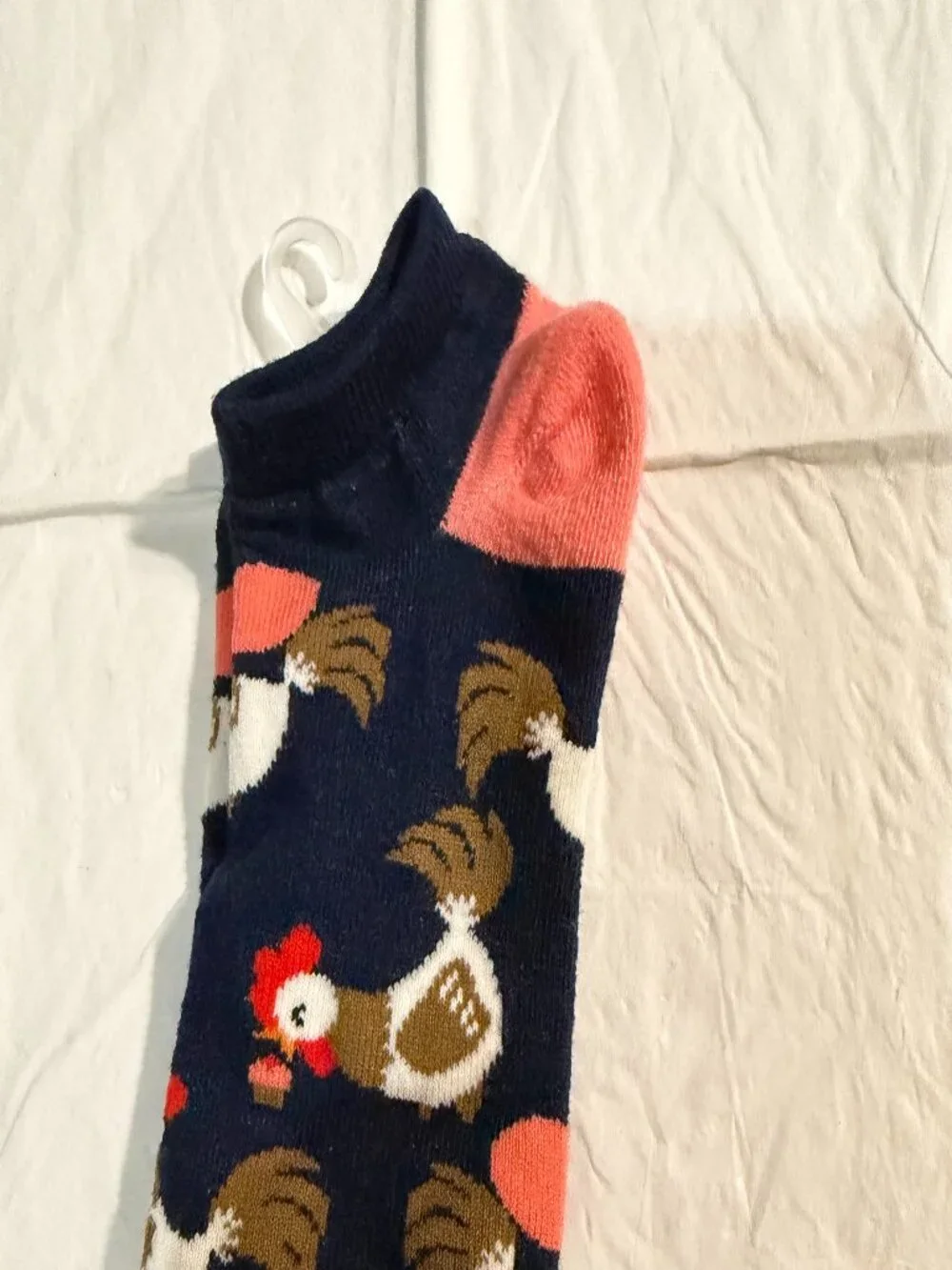 NWT - Adorable chicken print ankle socks